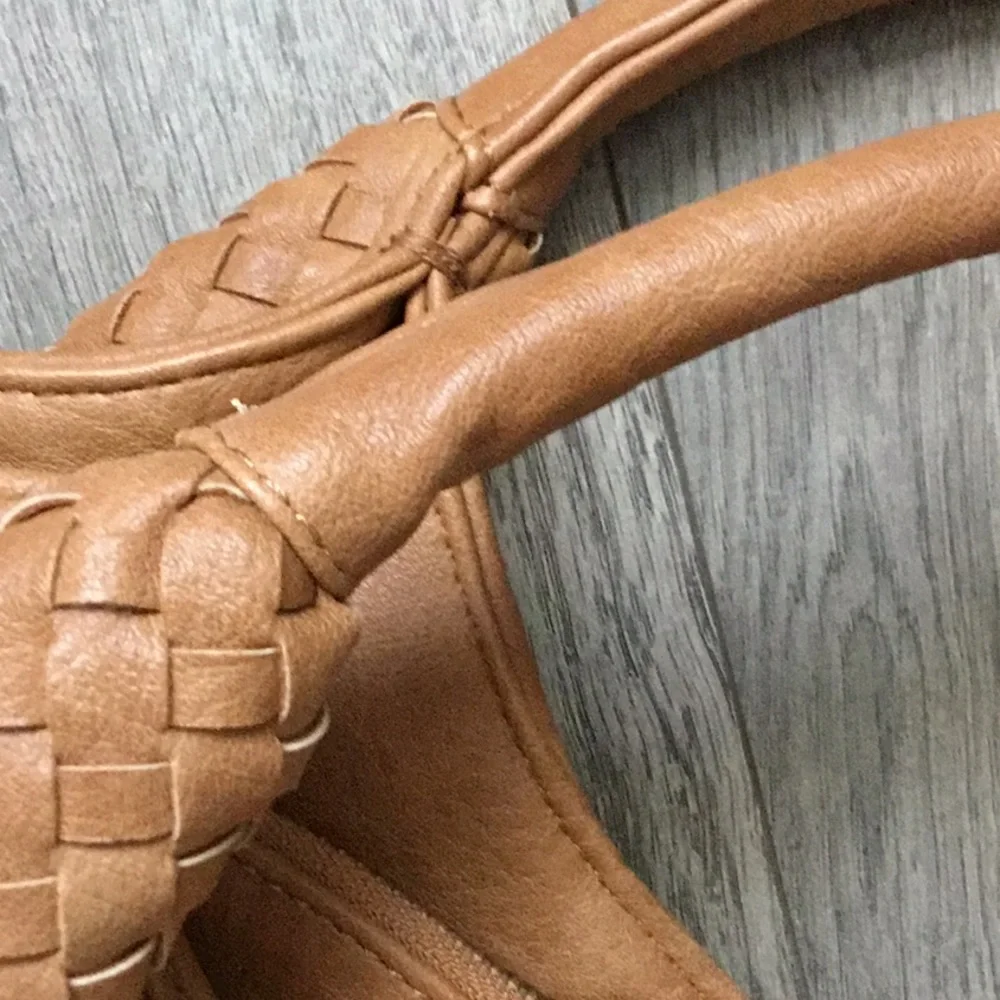 Hayden Tan Brown Leather Hobo Bag with Cream Lining